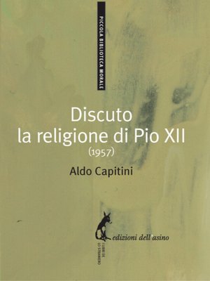 cover image of Discuto la religione di Pio XII (1957)